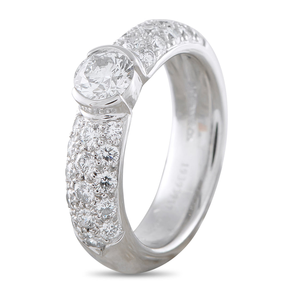 Tiffany & Co. Platinum 0.96ct Diamond Ring TI34-041326