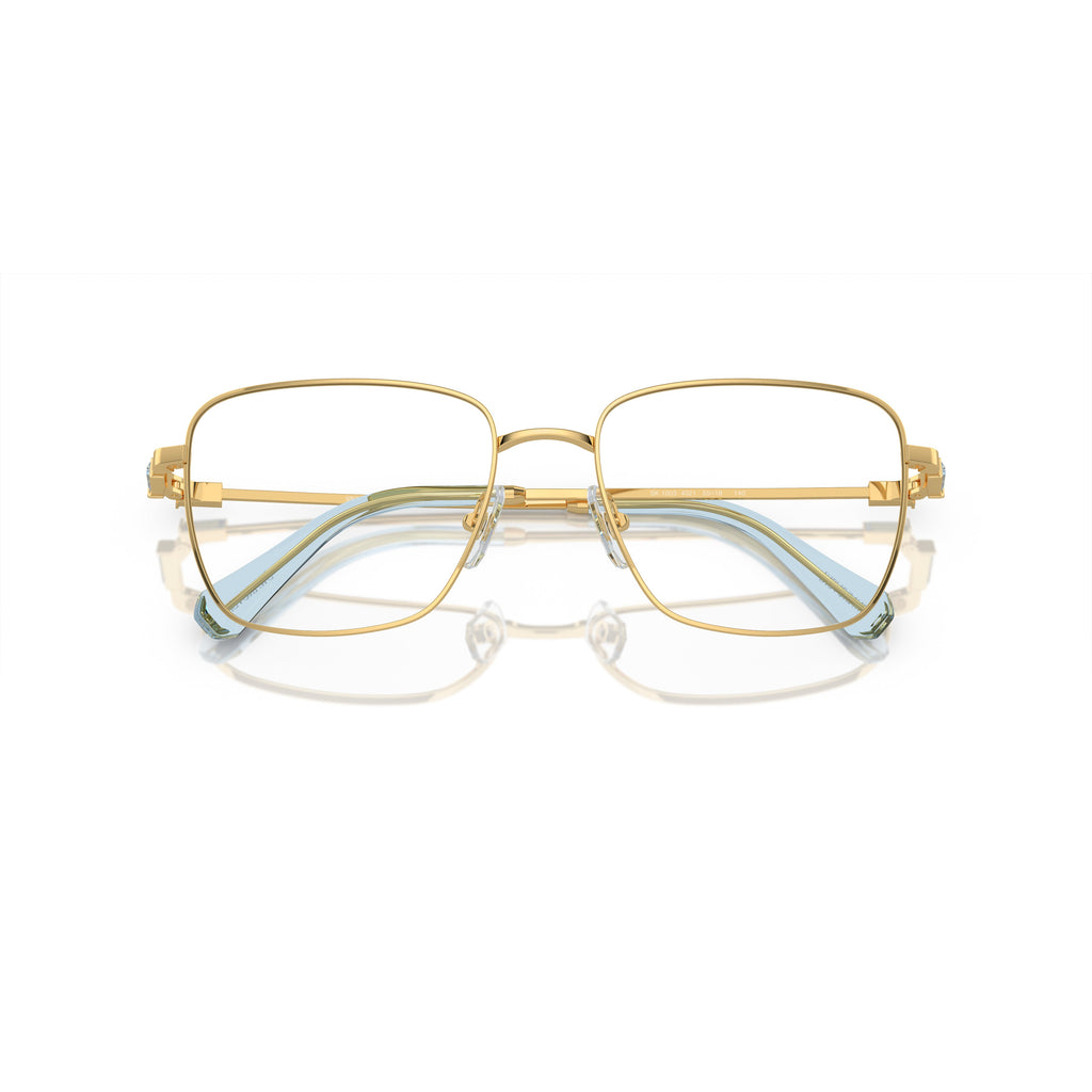 0Sk1003 Delicate Gold Metal Frame Sunglasses with Gradient Temples