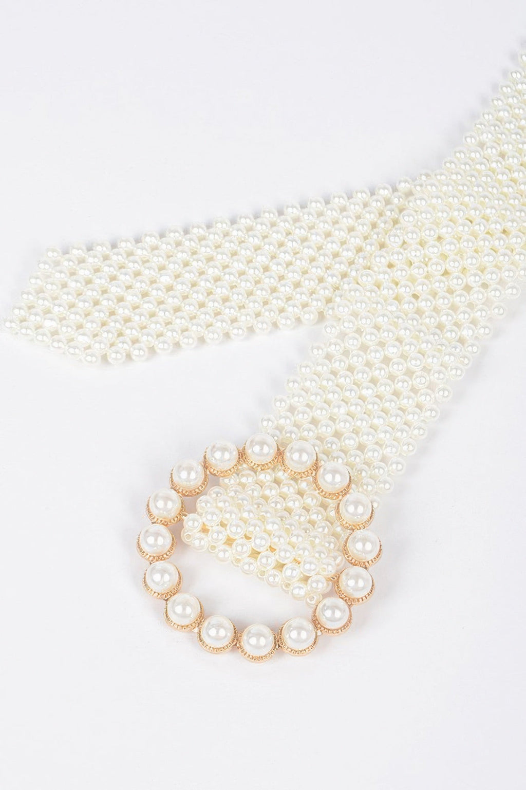 Classic Faux Pearl Beaded Belt