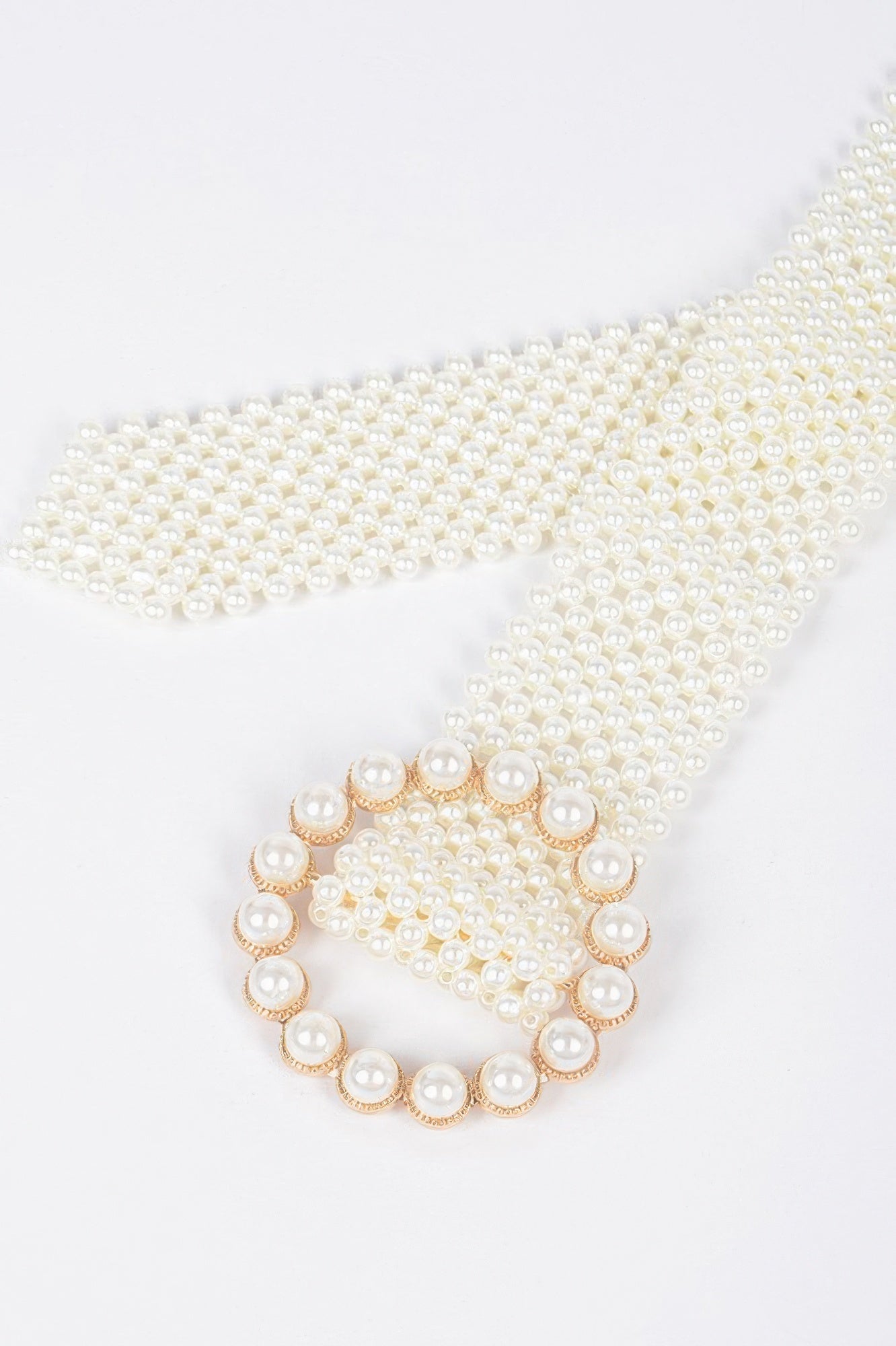 Classic Faux Pearl Beaded Belt