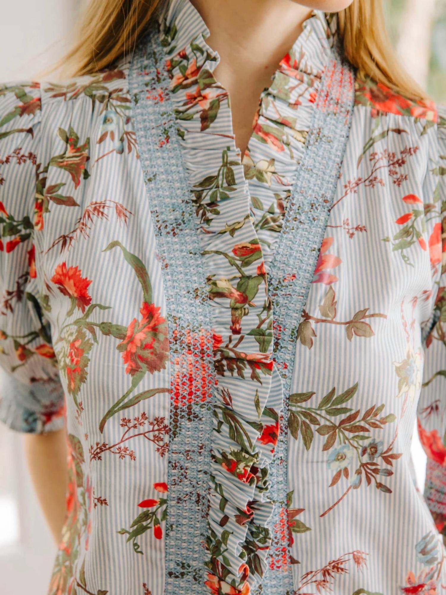 Zuri Top In Battersea Floral