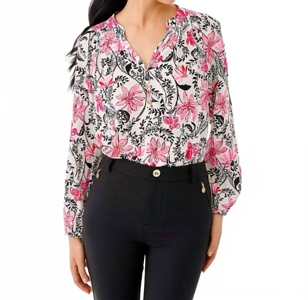 Elsa Top In Coconut Sunshine Seekers