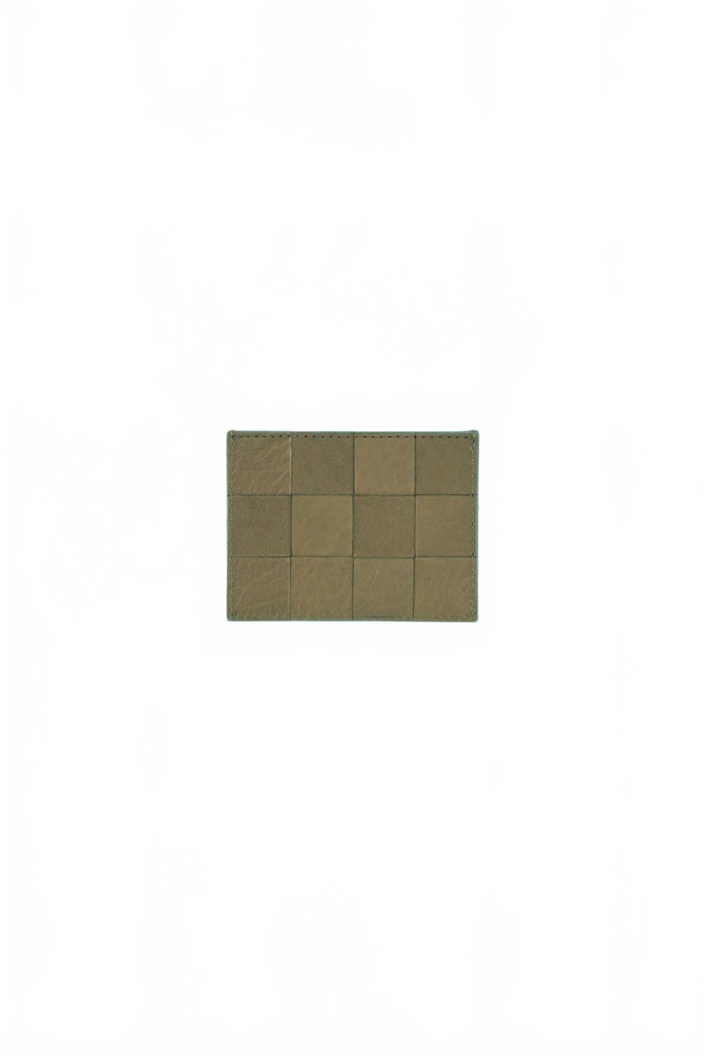 Women's Check Cardholder In Green