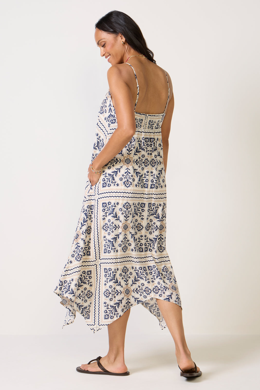 Women's Maggie Handkerchief Midi Dress