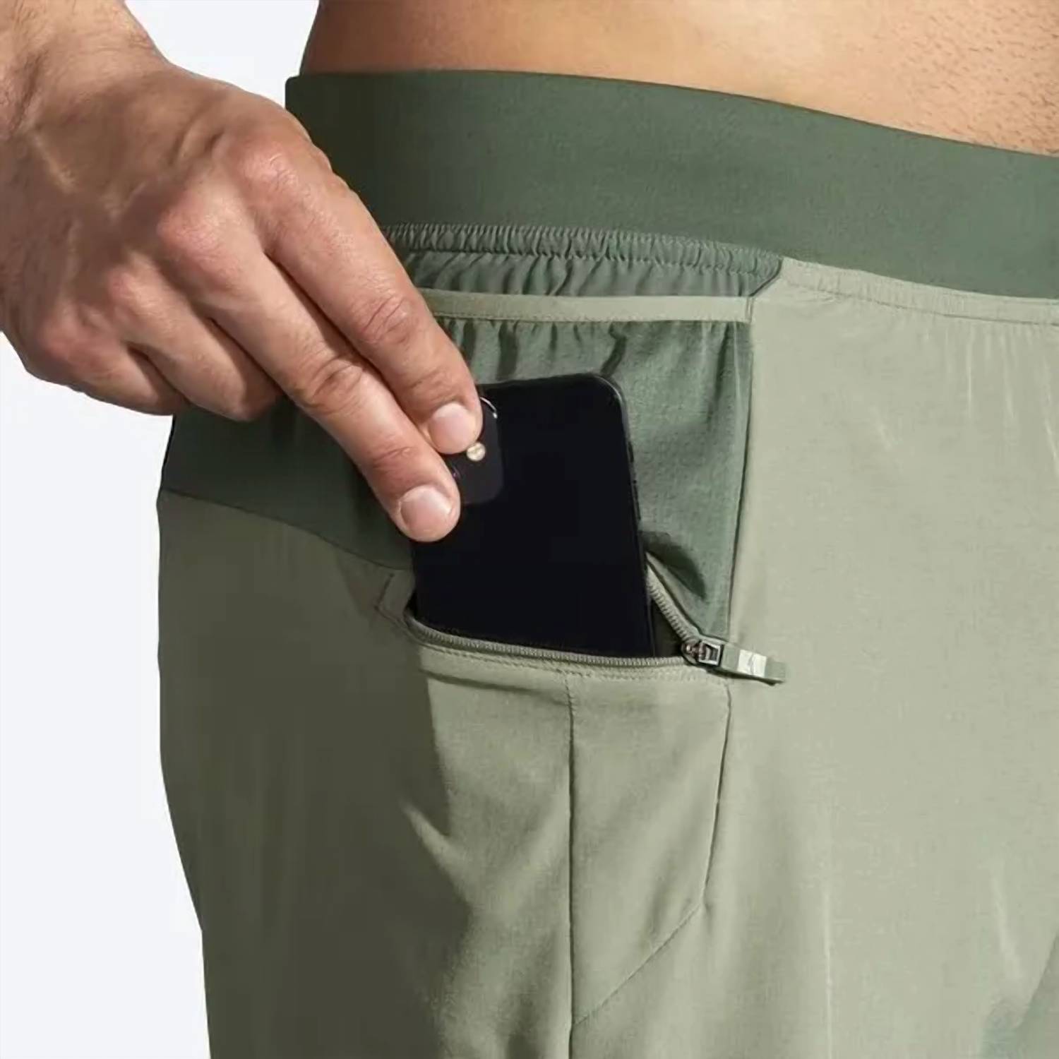 Sherpa 7" 2-In-1 Shorts In Dark Pebble