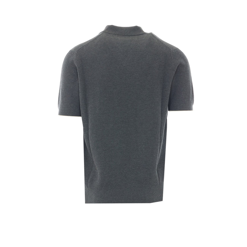Brunello Cucinelli Men English Rib Stitch Polo