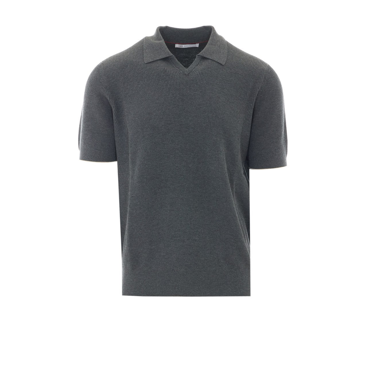Brunello Cucinelli Men English Rib Stitch Polo