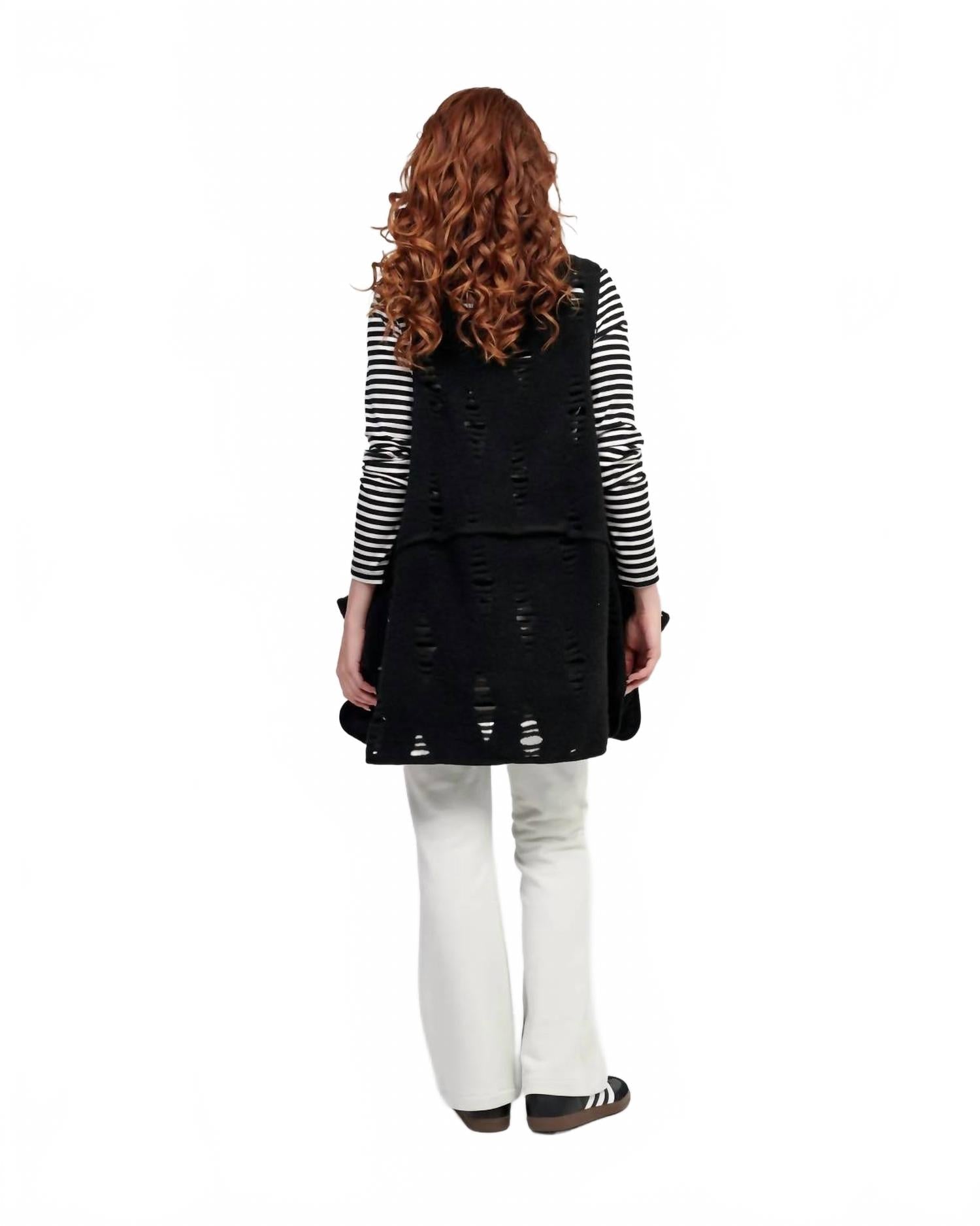 Urban Bellatrix Draped Vest In Rifts