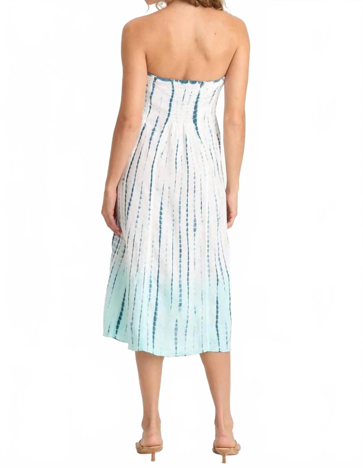 Blake Linen Smocked Skirt-Dress In Elixir Wash Colossus