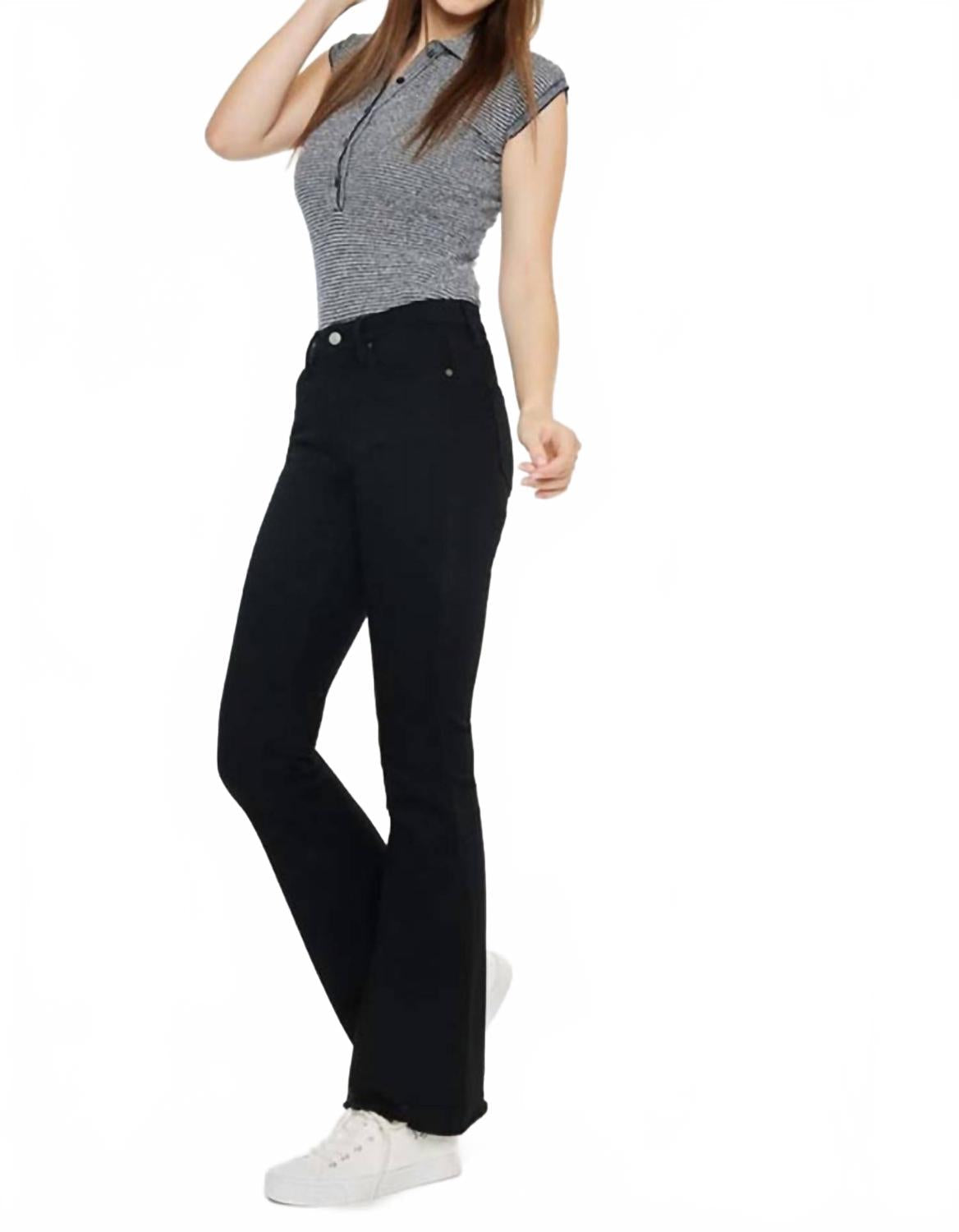 High Rise Bootcut Jean In Black