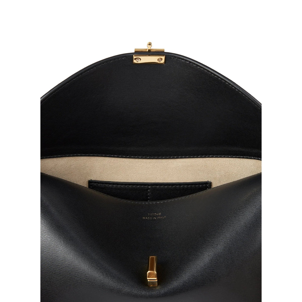 Toteme T-Lock Leather Clutch Bag Women