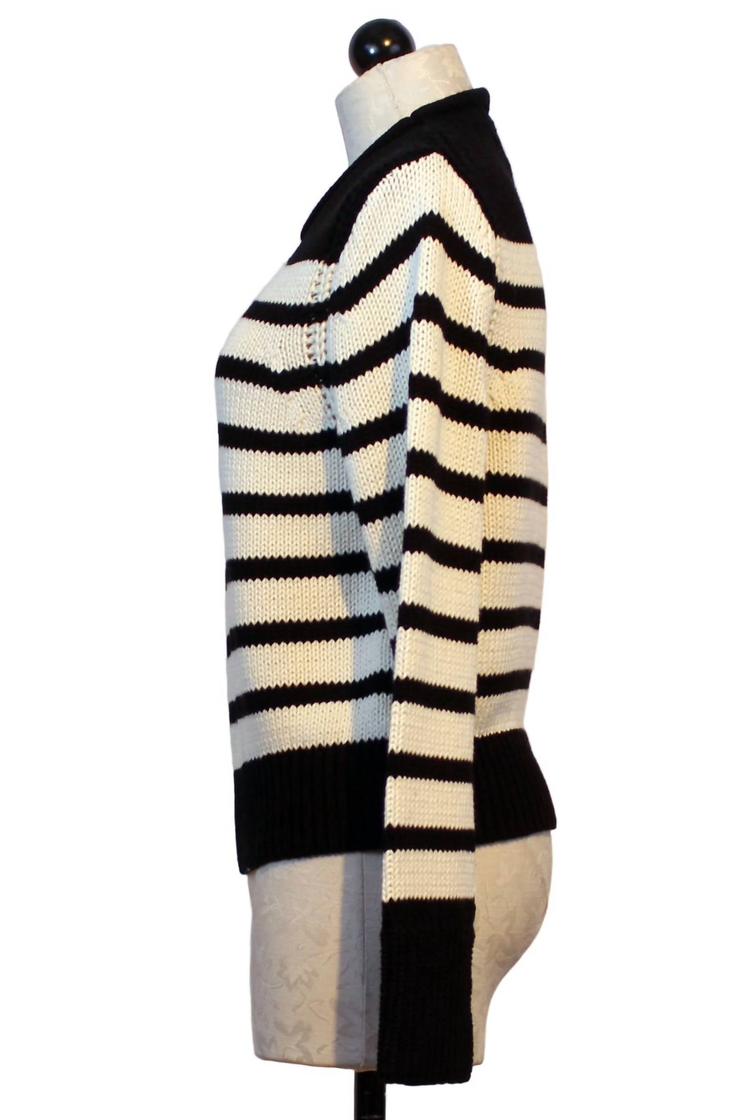 Ridley Striped Sweater In Bandit Stripe