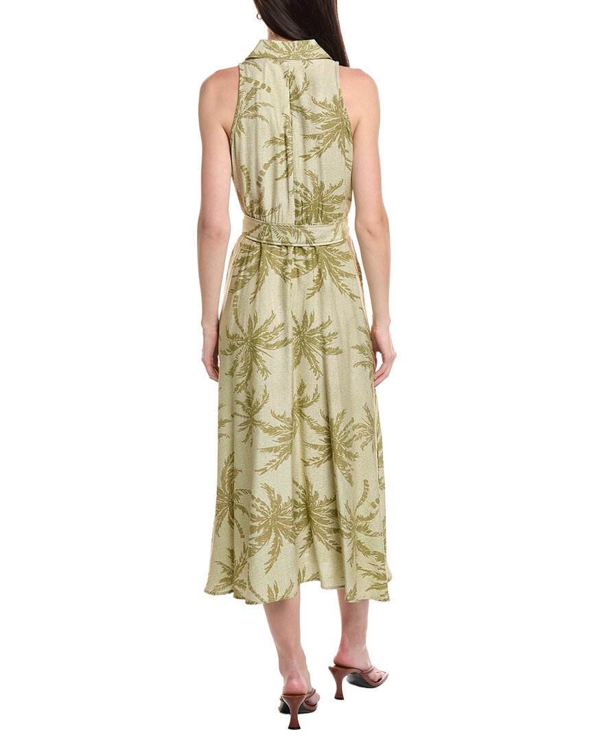 Maison Tara Printed Stone Sleeveless Midi Dress