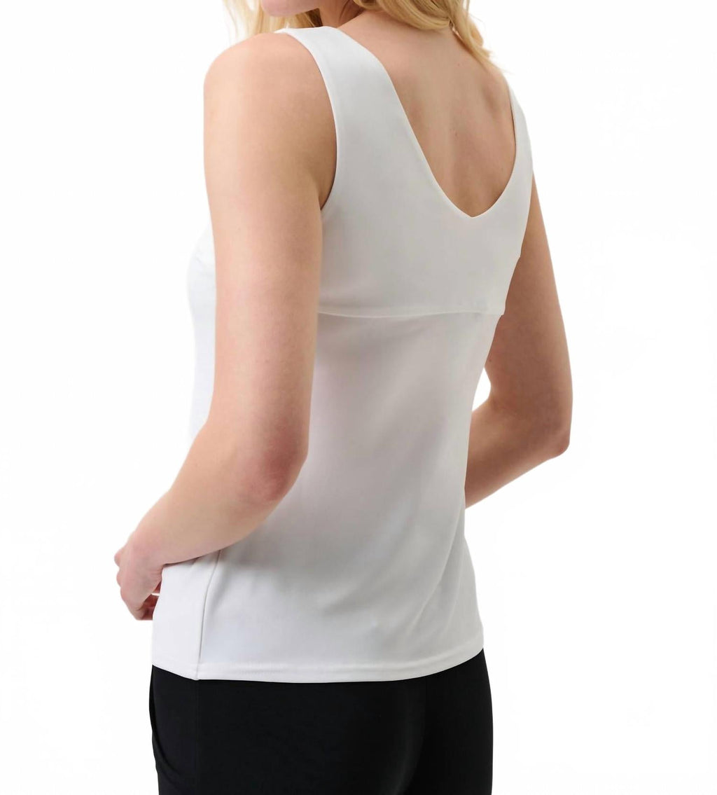 Classic V-Neck Cami In White