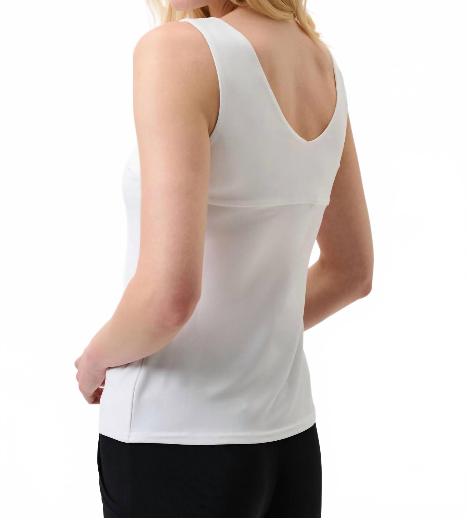 Classic V-Neck Cami In White