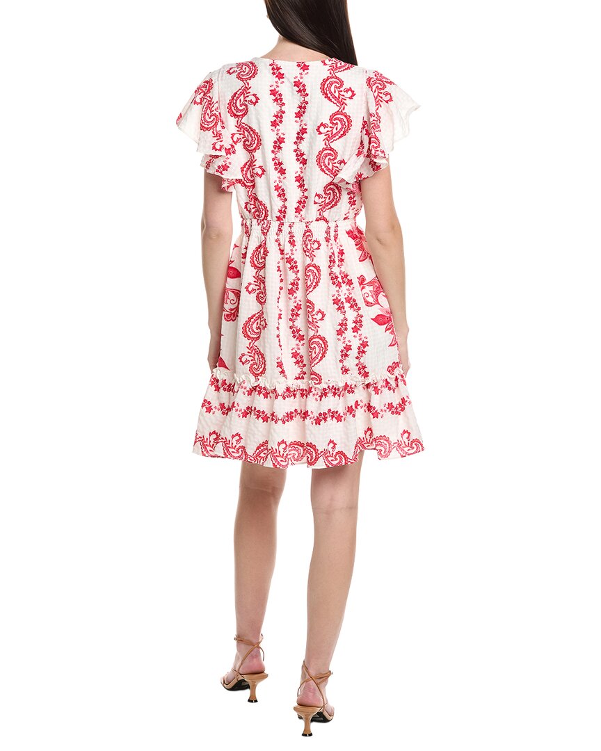 Maison Tara Printed Gingham Dress
