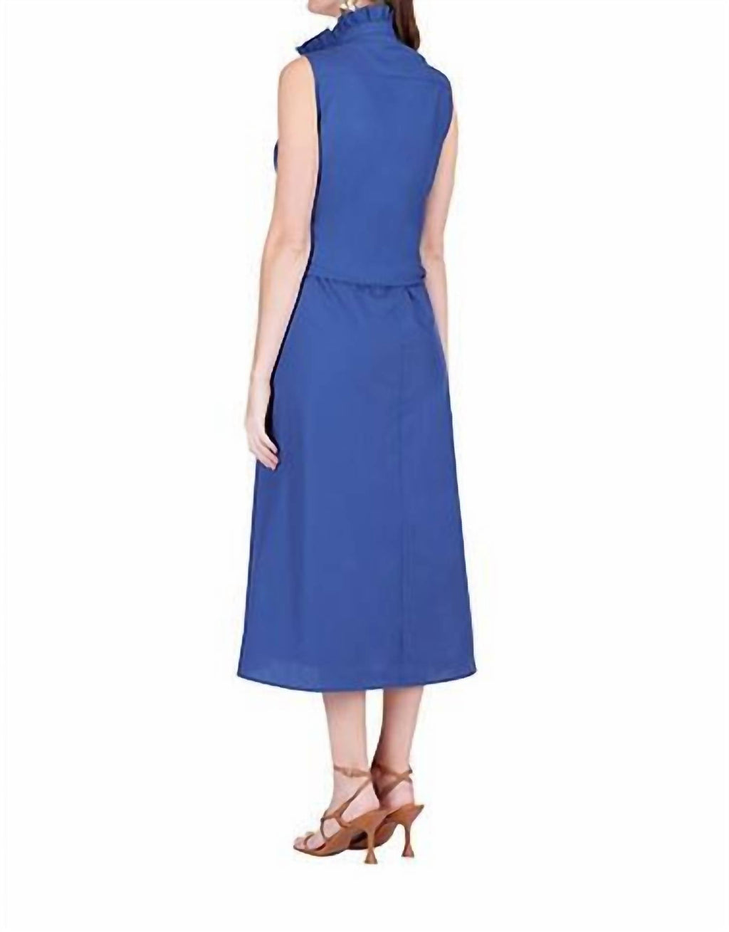 Sarah Midi Dress In Navy