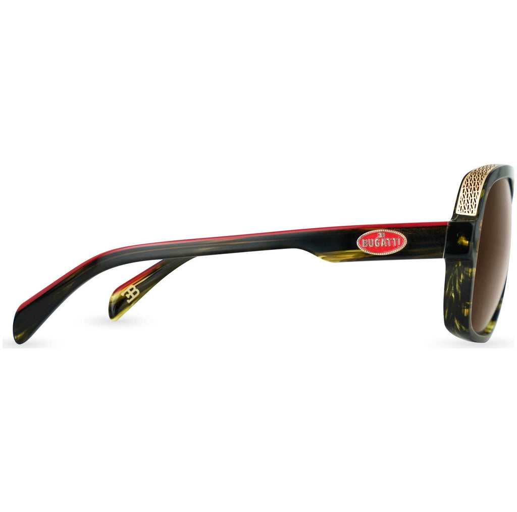 Bugatti Men's 60 mm Brown Sunglasses