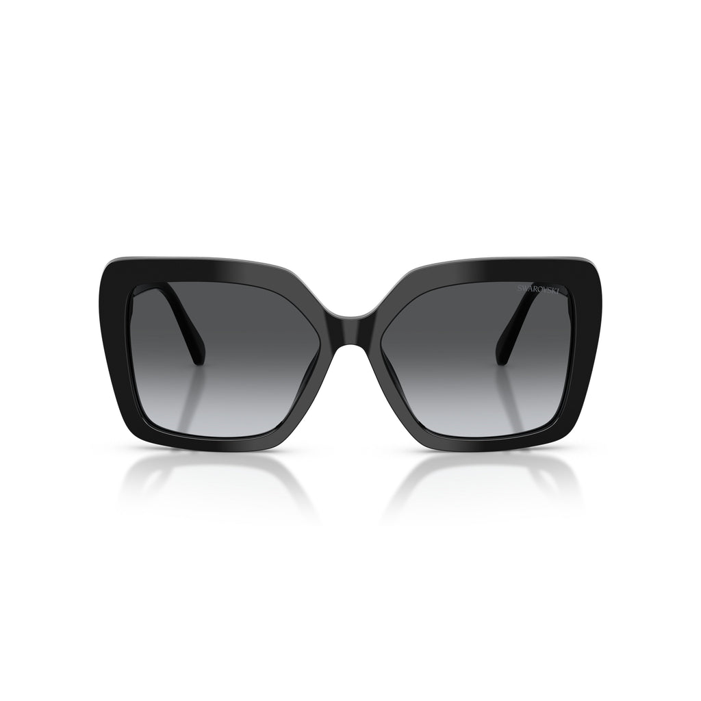 0Sk6049 Oversized Square Sunglasses with Gold Accents