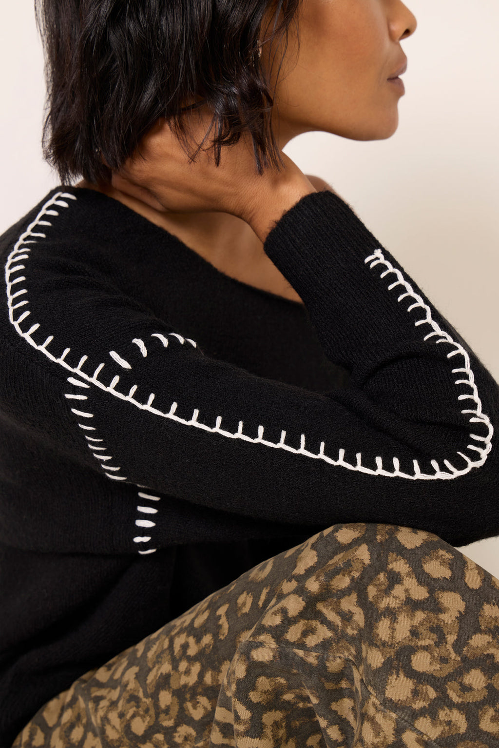 Women's Jessie Whipsitch Off Shoulder Sweater Top