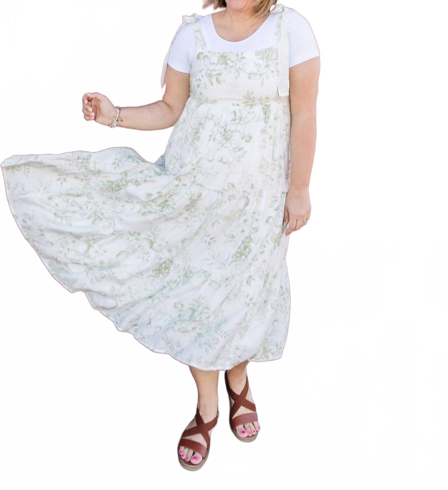 Haley Midi Dress In Green