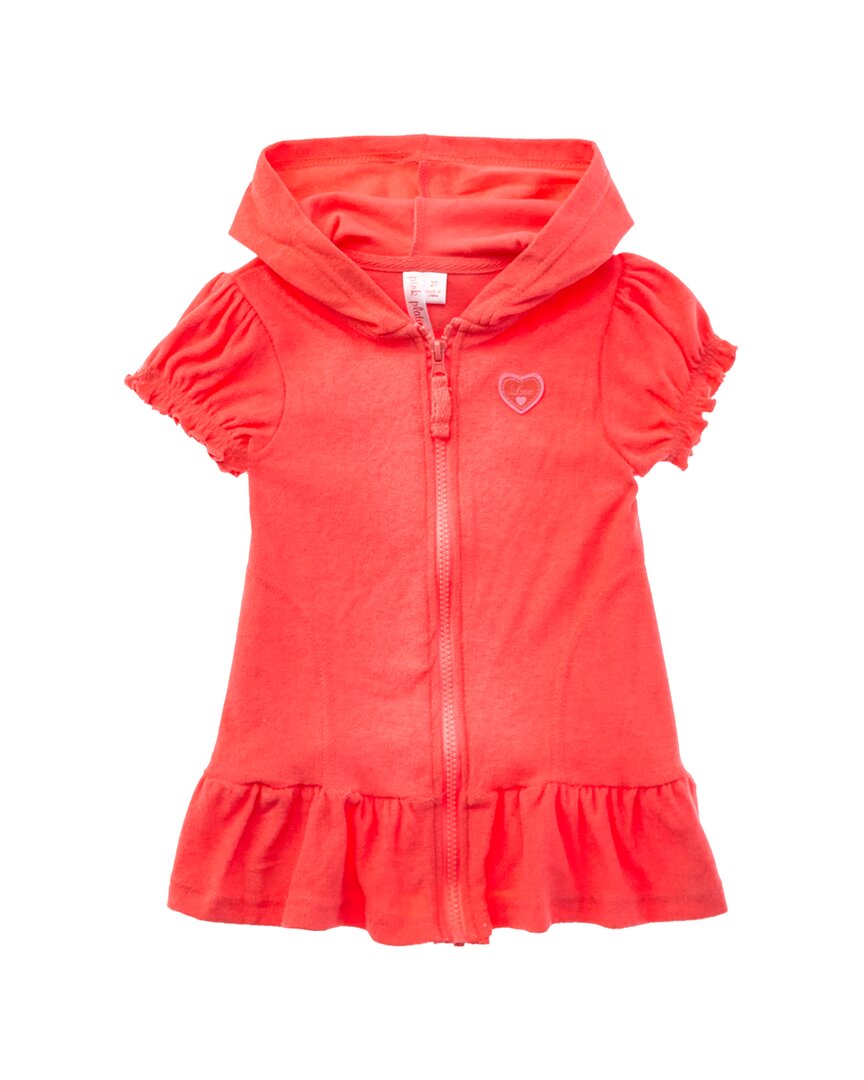 Pink Platinum Hooded Terry Coverup