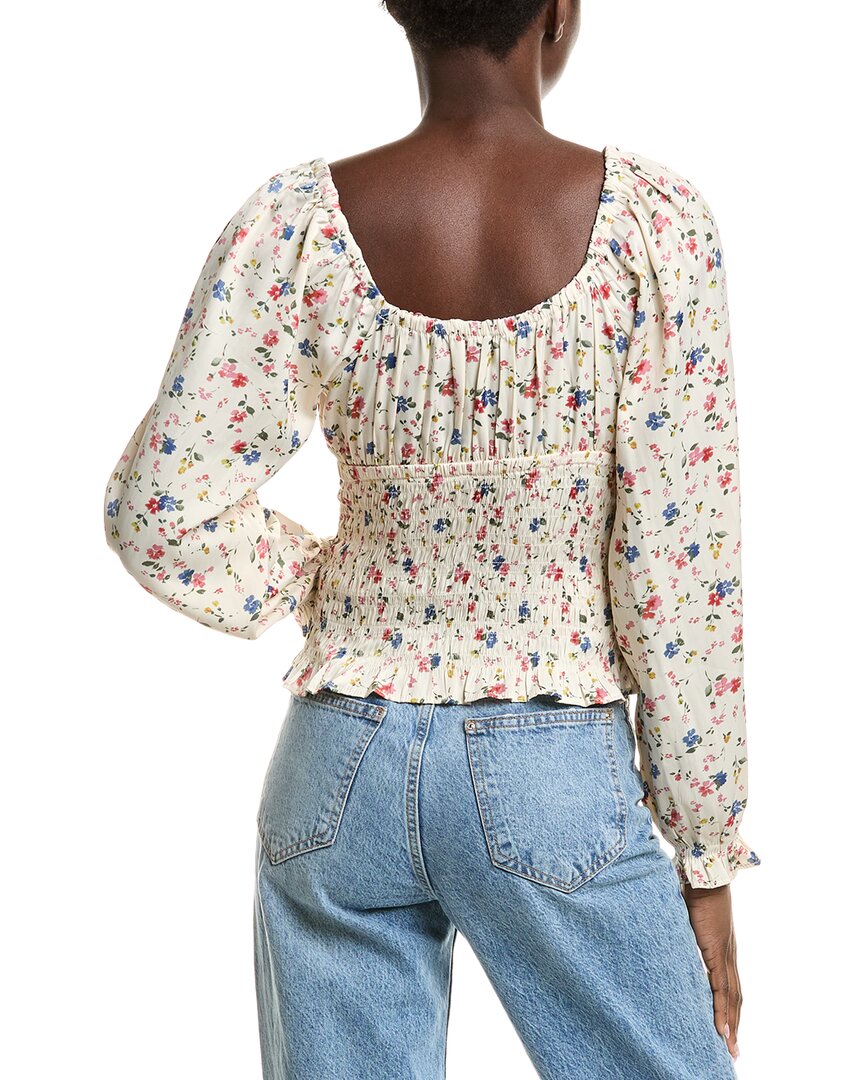 Isla Ciel Smocked Bodice Bouse