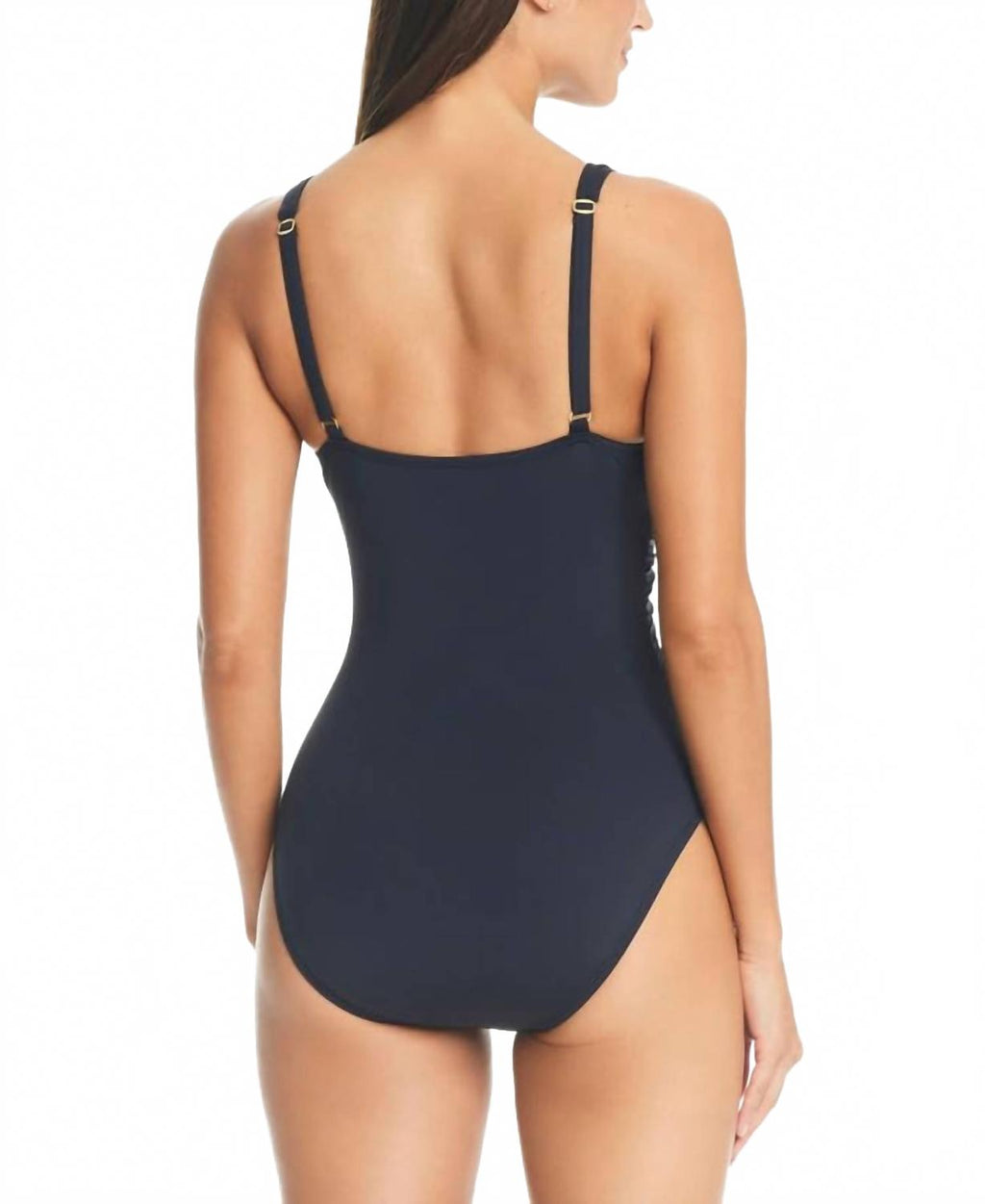 Women's Molded-Cup One-Piece Swimsuit In Black