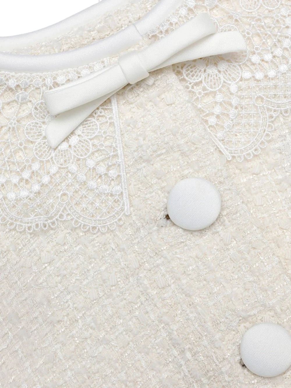 Self-Portrait Women Boucle Lace Collar Jacket