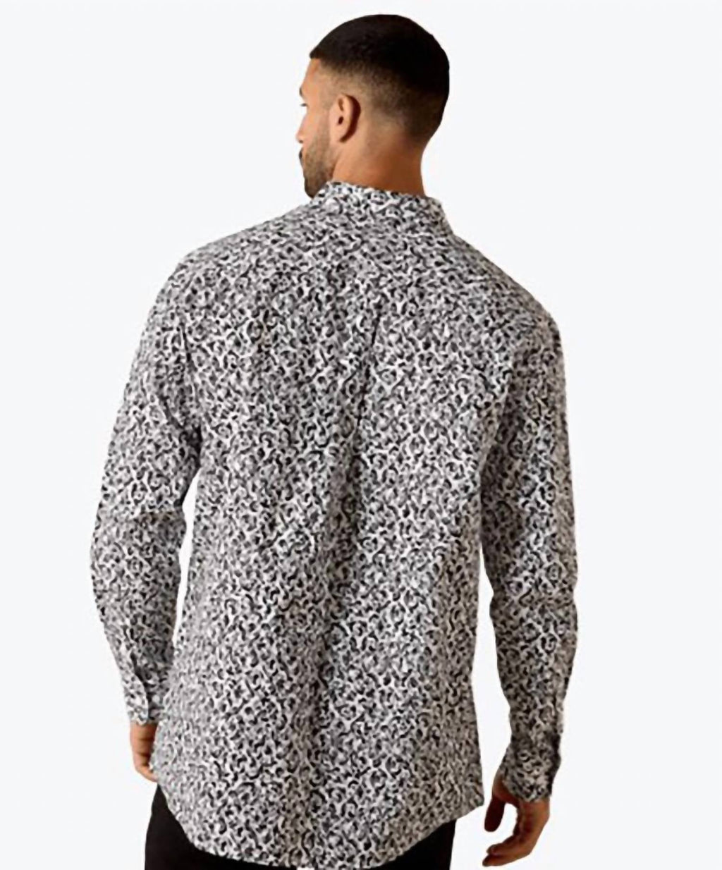 Men's Classic Shirt In White/grey