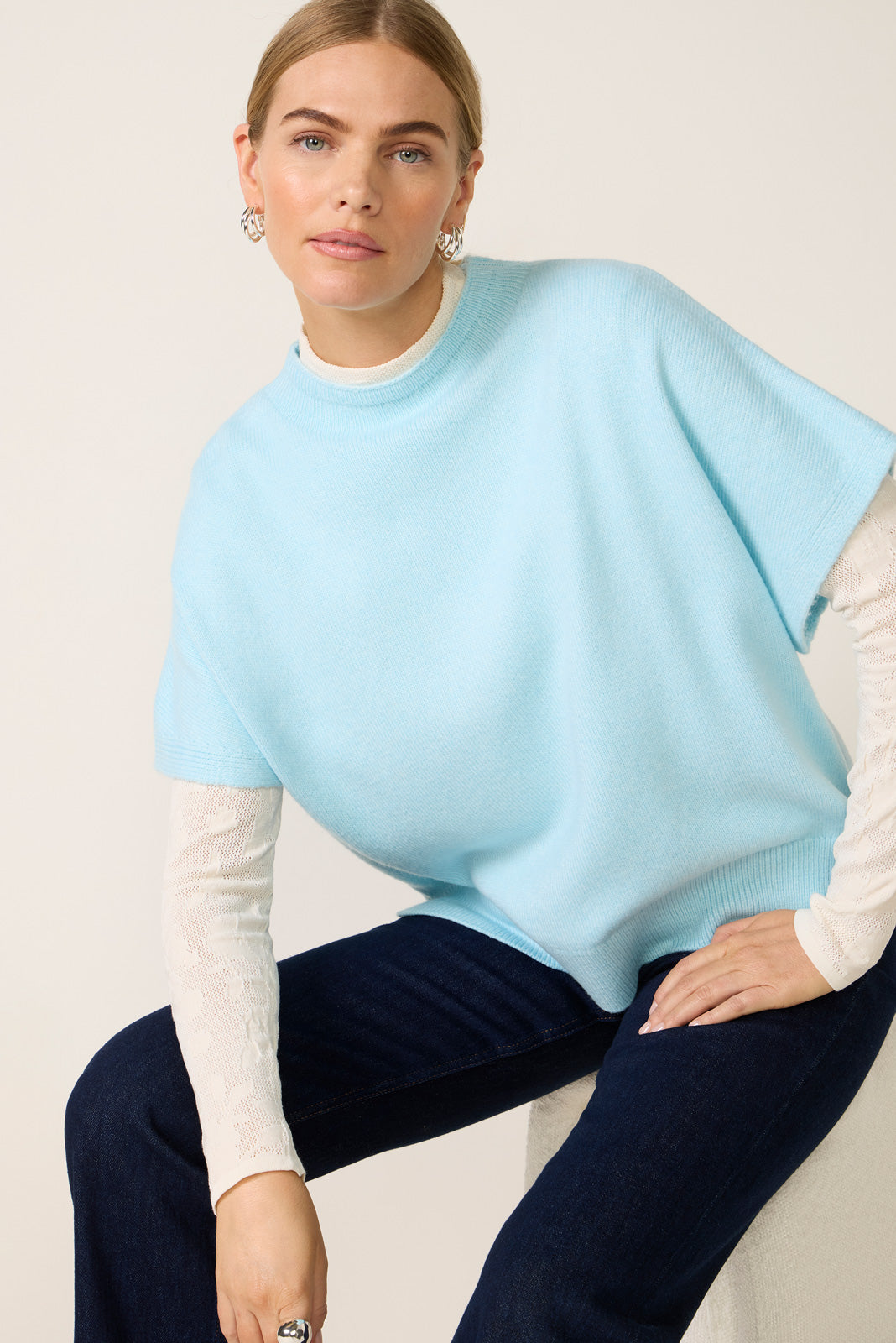 Women's Easy Layering Shell Sweater Top