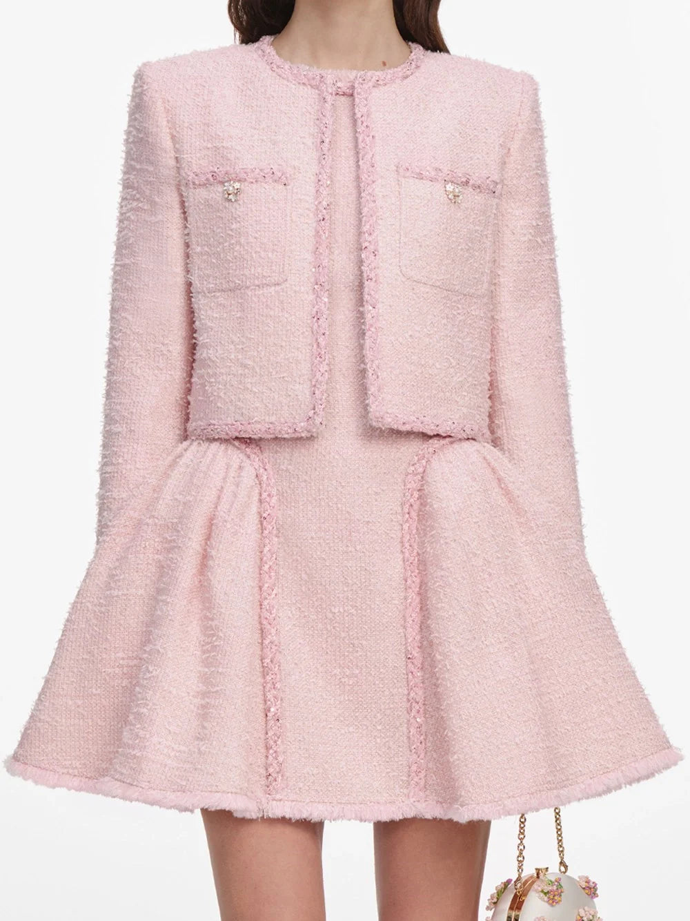 Self-Portrait Women Boucle Jacket