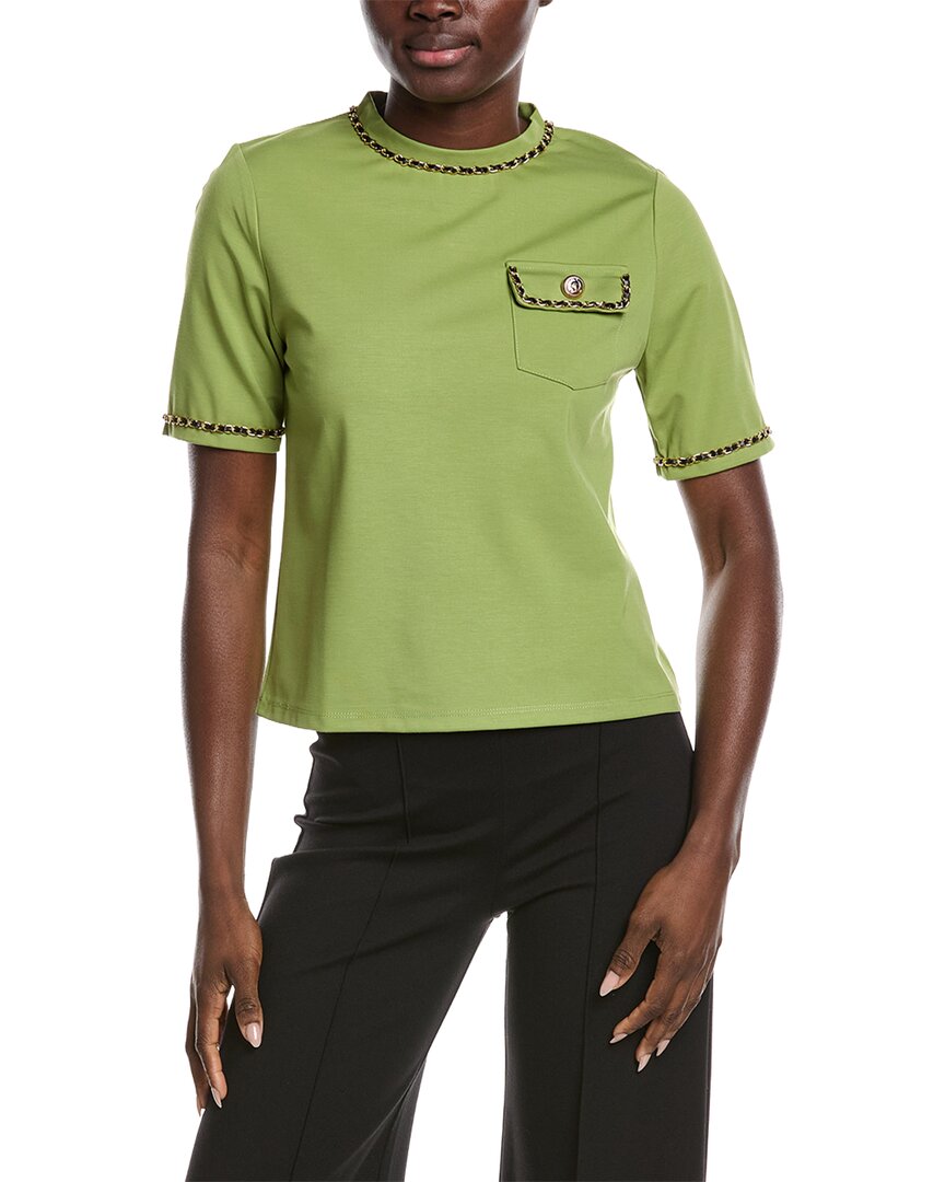 Gracia Chain Link Trim T-Shirt