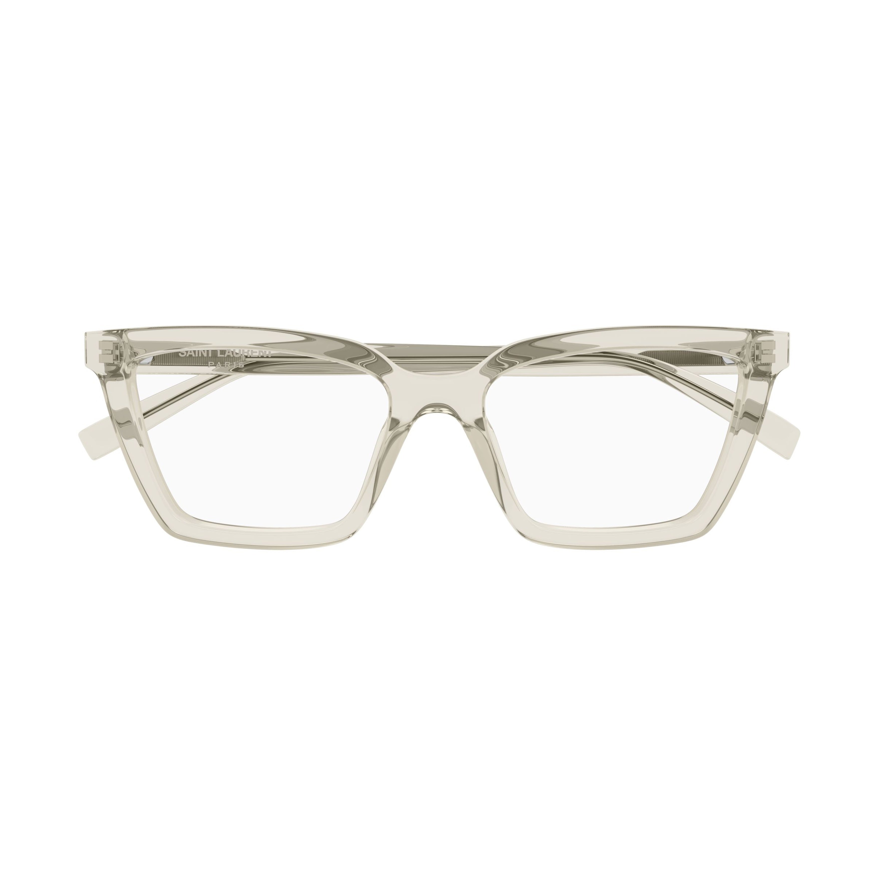 Oversized Square Frame Eyeglasses In Translucent Recycled Acetate
