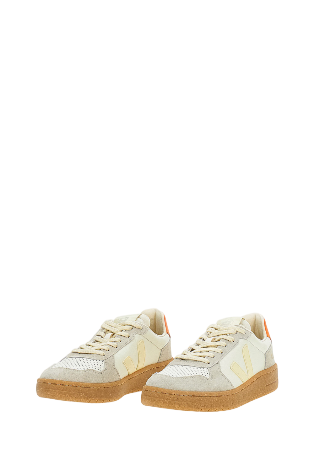 White V82 Leather Sneakers