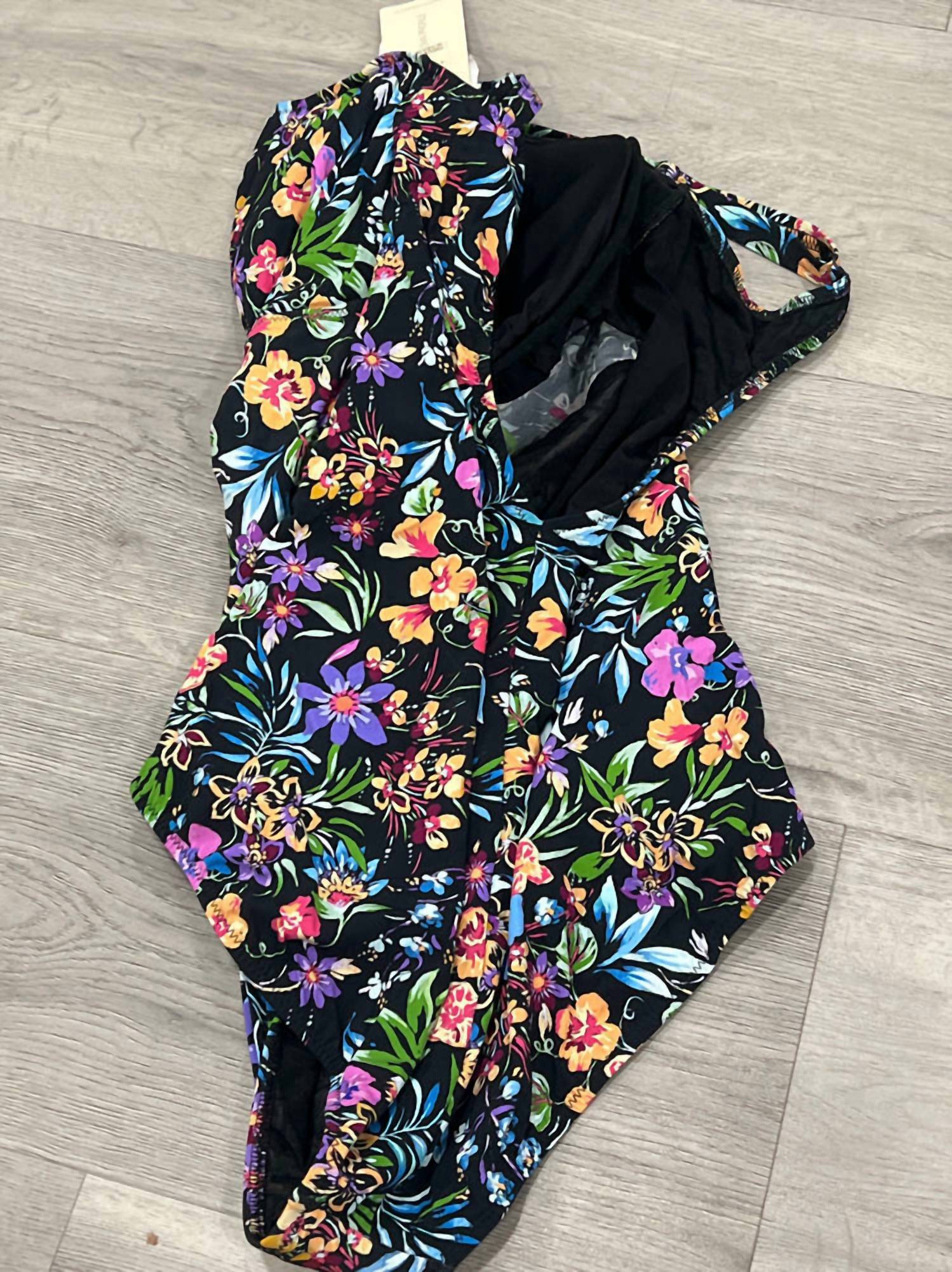 Flora V-Neck One Piece In Floral