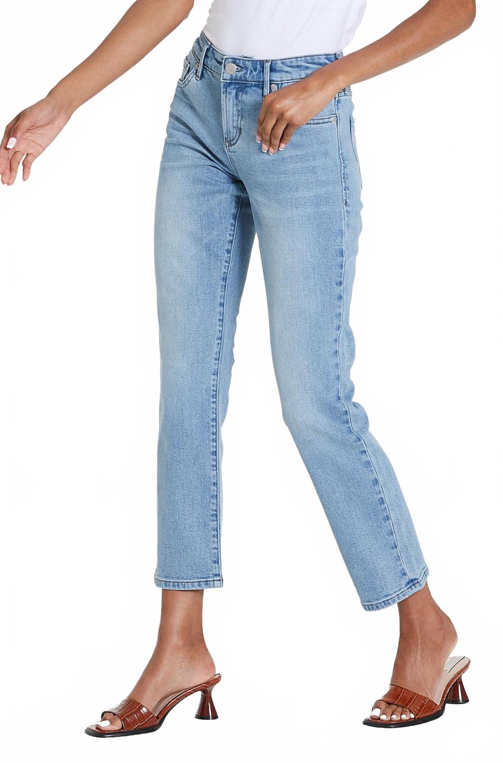 Blaire High Rise Ankle Slim Straight Jean In Urban Bay