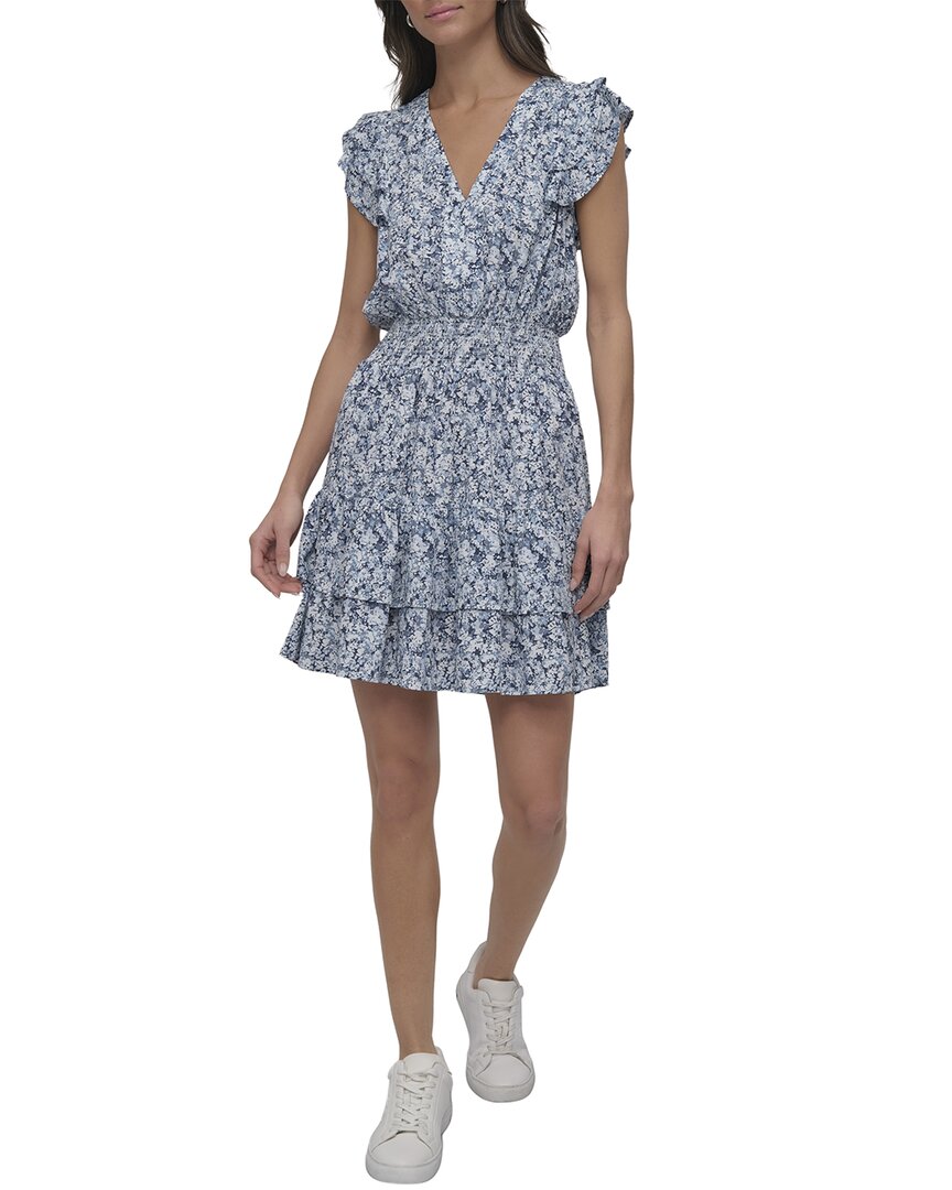 DKNY Deep V-Neck Dress