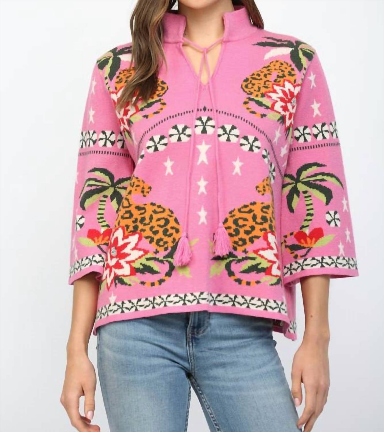 Wild & Free Sweater In Pink