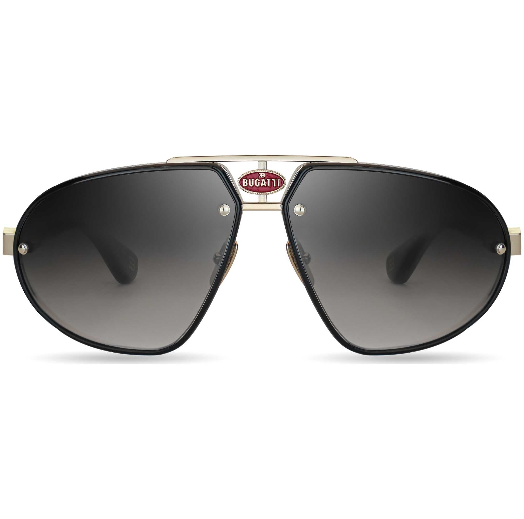 Bugatti Men's 63 mm Black Sunglasses