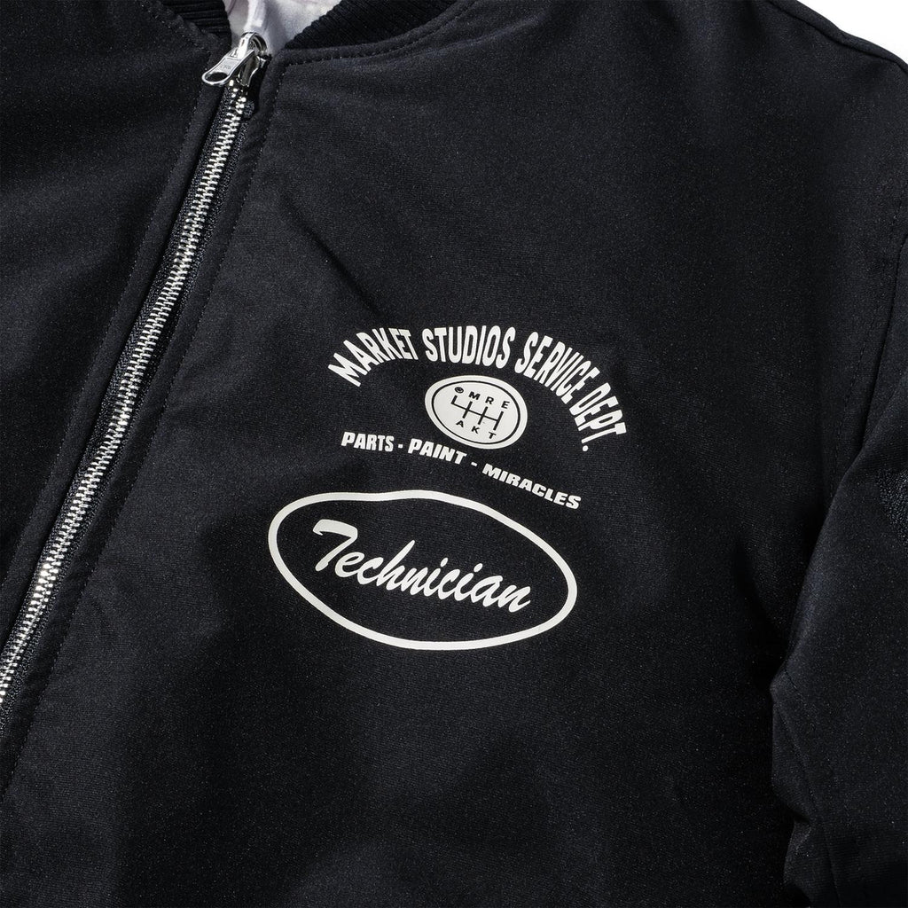 Men's Handyman Reversible Bomber Jacket In Pirate Black / Wood Camo
