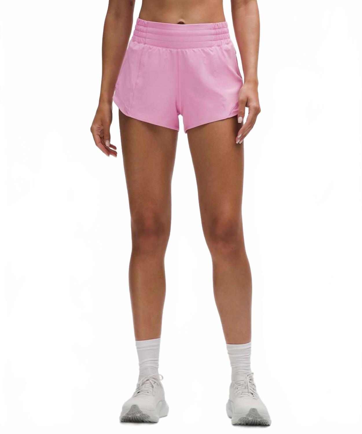 Hotty Hot High Rise Lined 2.5 Short In Pink Frosting