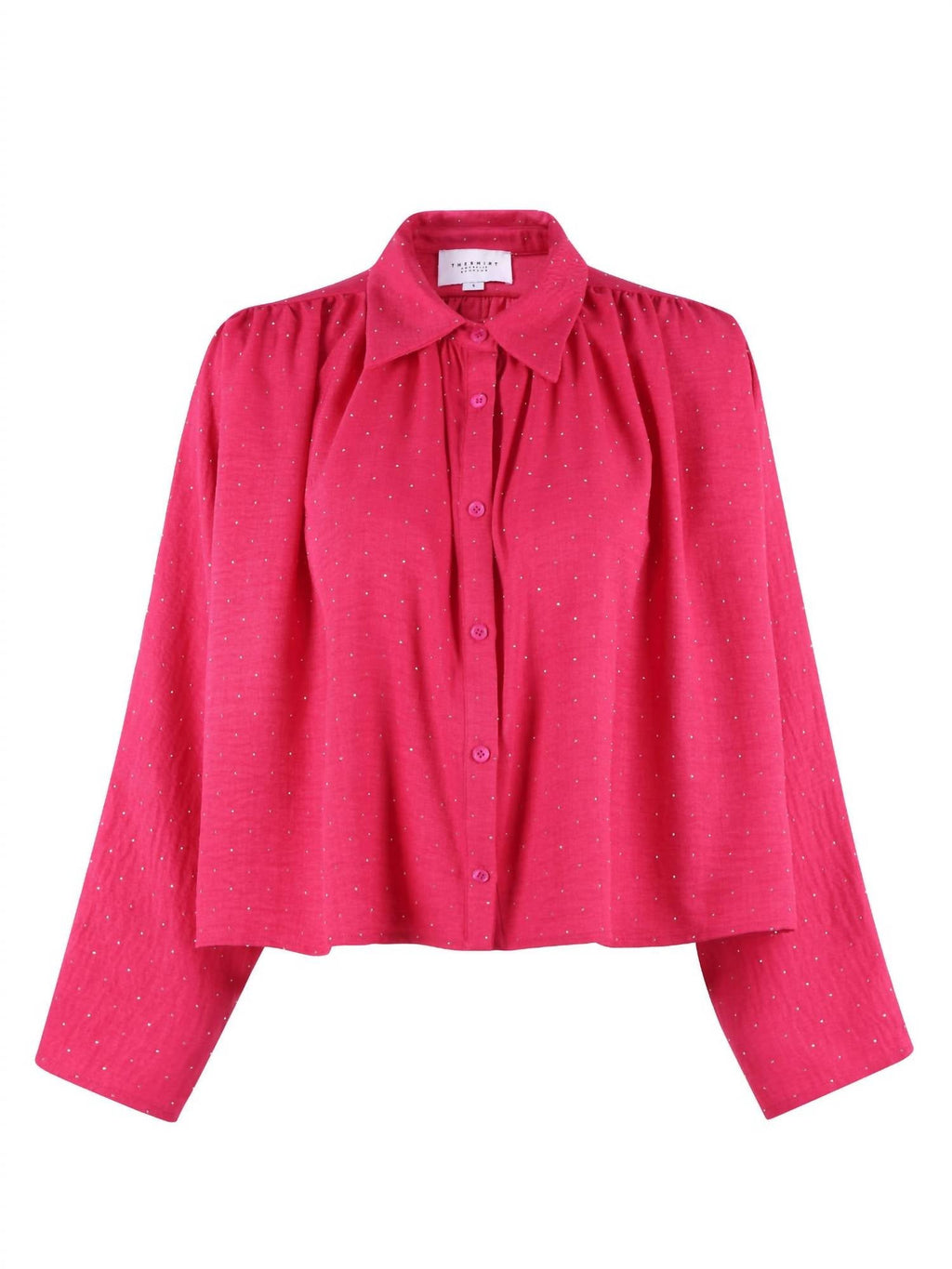 Long Sleeve Hayden Shirt In Hot Pink