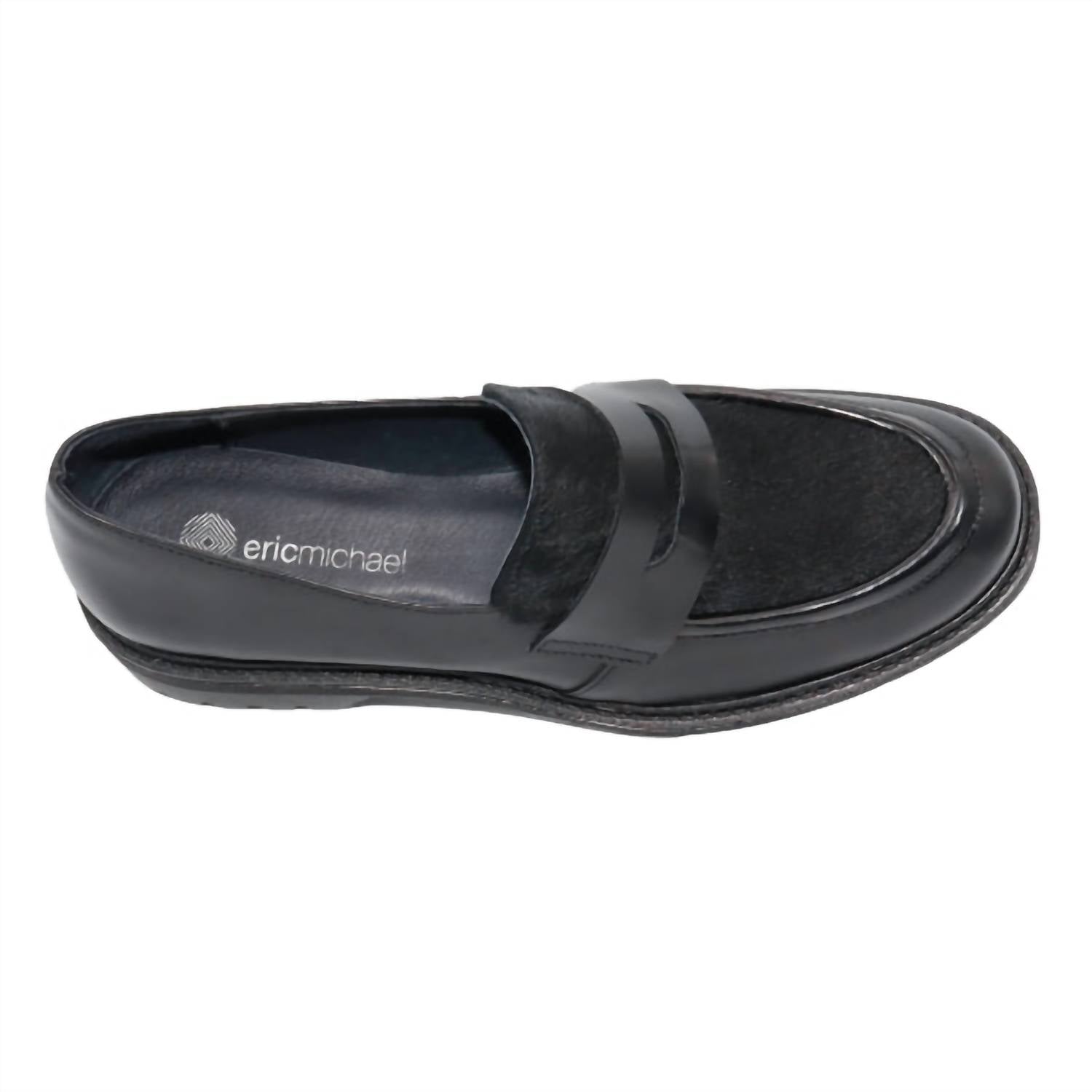 Women’S Captiva Smoking Loafers In Black Leather/pony