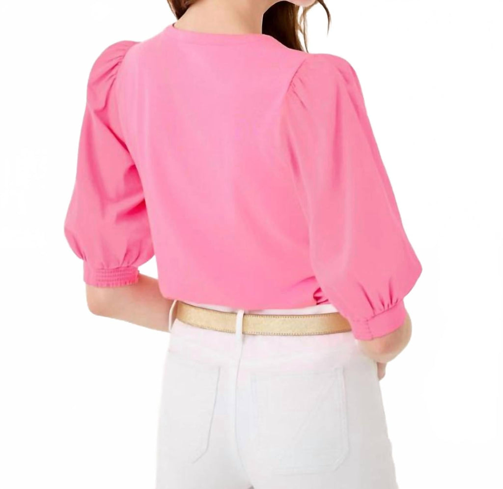 Ronson Knit Top In Confetti Pink