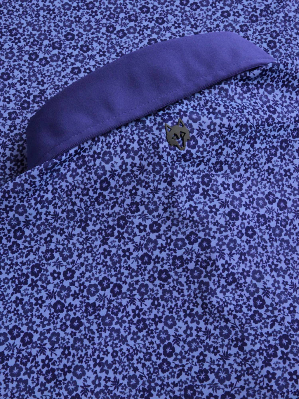 Men's Island Fever Polo Shirt In Floral Blue Purple