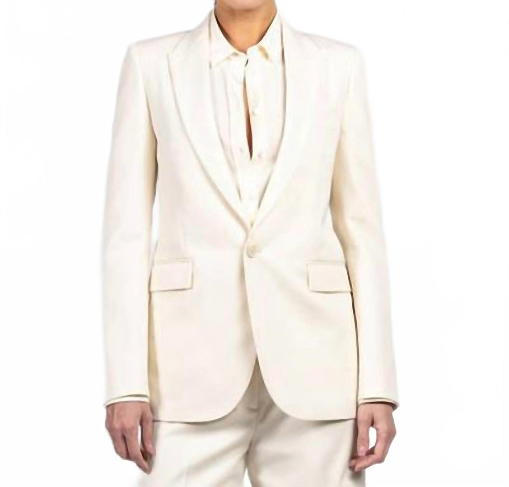 Anabel Tailored Jacket In Stone