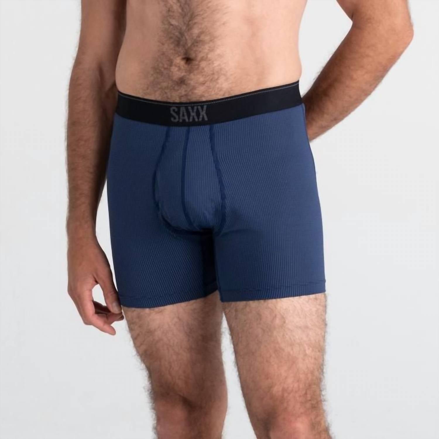 Quest Quick-Dry Mesh Boxer Brief In Midnight Blue