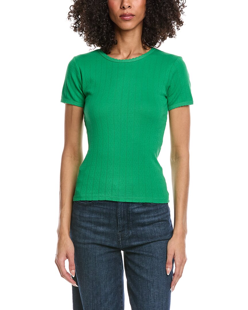 Leset Pointelle Slim Fit T-Shirt