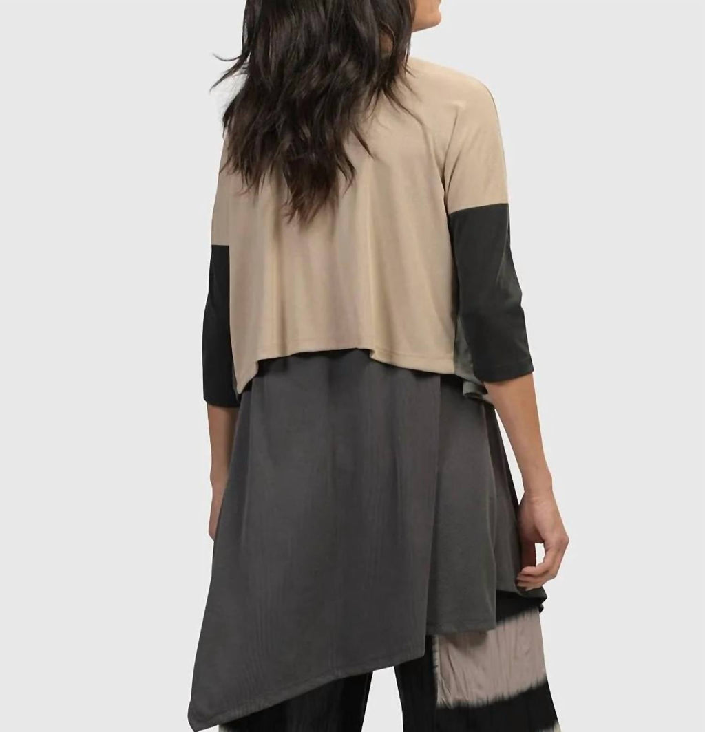 Essential Colorblock Cupro Cardigan In Multi